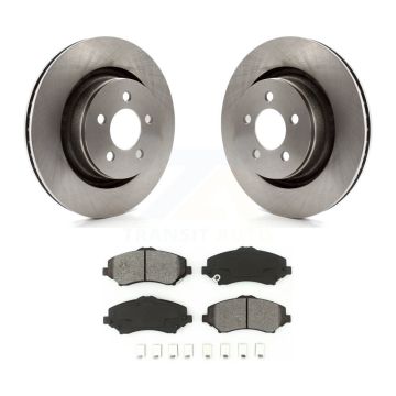 Front Disc Brake Rotors And Semi-Metallic Pads Kit For Jeep Liberty Dodge Nitro K8S-100235