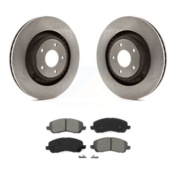 Front Disc Brake Rotors And Semi-Metallic Pads Kit For Dodge Caliber Chrysler 200 Avenger K8S-100238