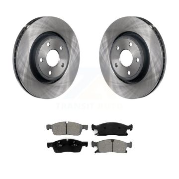 Front Disc Brake Rotor And Semi-Metallic Pad Kit For Jeep Grand Cherokee Dodge Durango WK K8S-100240