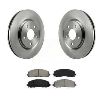 Front Brake Rotor Semi-Metallic Pad Kit For Dodge Grand Caravan Journey Chrysler Pacifica K8S-100242