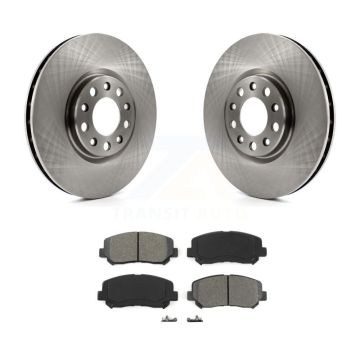 Front Disc Brake Rotors And Semi-Metallic Pads Kit For Chrysler 200 Dodge Dart K8S-100243