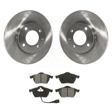 Front Disc Brake Rotors And Semi-Metallic Pads Kit For 1996-1998 Volkswagen Jetta 2.8L K8S-100248