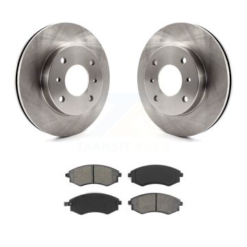 Front Disc Brake Rotors And Semi-Metallic Pads Kit For INFINITI G20 K8S-100257