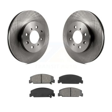 Front Disc Brake Rotor And Semi-Metallic Pad Kit For 1997 Honda Civic LX with 4-Wheel ABS K8S-100259