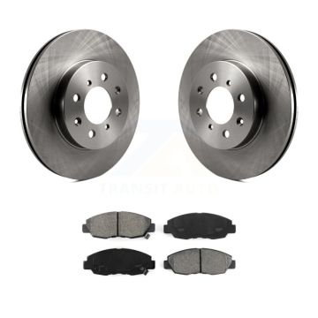 Front Disc Brake Rotors And Semi-Metallic Pads Kit For Honda Civic Acura EL Insight K8S-100261