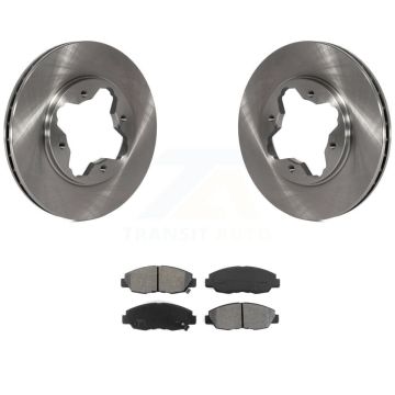 Front Disc Brake Rotors And Semi-Metallic Pads Kit For Honda Accord Acura CL K8S-100265