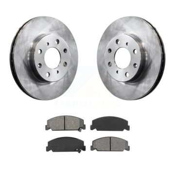 Front Disc Brake Rotors And Semi-Metallic Pads Kit For Honda Civic del Sol CRX K8S-100267