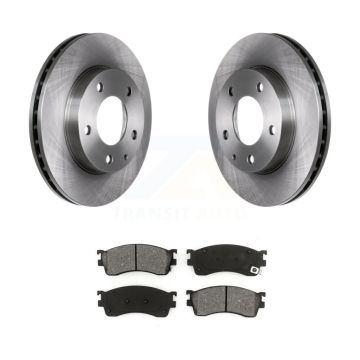 Front Disc Brake Rotors And Semi-Metallic Pads Kit For Mazda Protege Protege5 K8S-100281