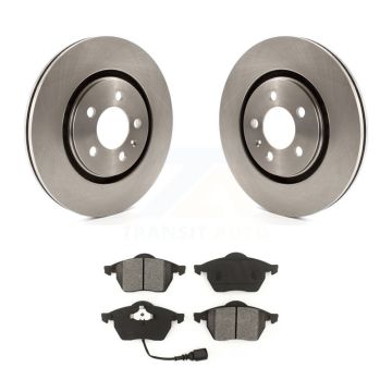 Front Disc Brake Rotors And Semi-Metallic Pads Kit For 1996 Volkswagen Passat 2.8L K8S-100282