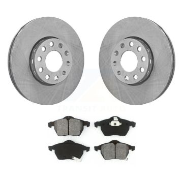 Front Disc Brake Rotors And Semi-Metallic Pads Kit For Volkswagen Passat Audi A4 K8S-100287