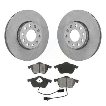 Front Disc Brake Rotor And Semi-Metallic Pad Kit For Audi A4 Quattro Volkswagen Passat A6 K8S-100288