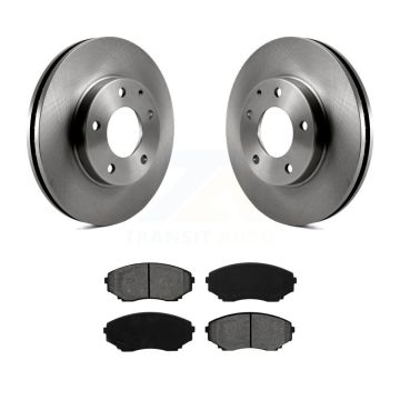 Front Disc Brake Rotors And Semi-Metallic Pads Kit For 2000-2006 Mazda MPV K8S-100291