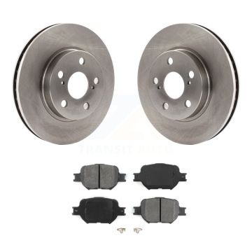 Front Disc Brake Rotors And Semi-Metallic Pads Kit For 2001 Toyota Celica GT K8S-100294