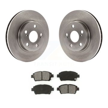 Front Disc Brake Rotors And Semi-Metallic Pads Kit For 2000 Toyota Celica GT K8S-100295
