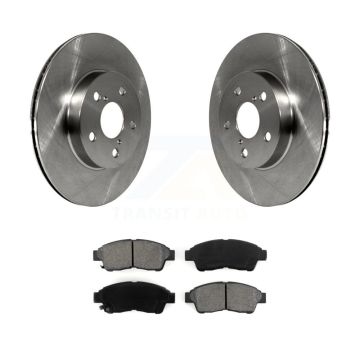 Front Disc Brake Rotors And Semi-Metallic Pads Kit For 1996-2000 Toyota RAV4 K8S-100302