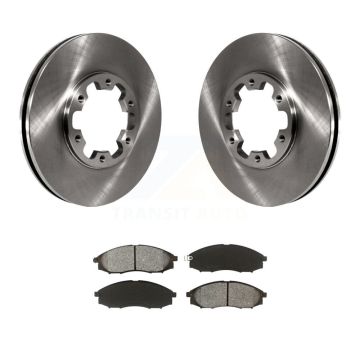 Front Disc Brake Rotors And Semi-Metallic Pads Kit For Nissan Xterra Frontier K8S-100304