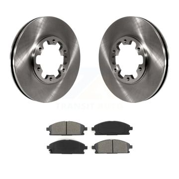 Front Disc Brake Rotors And Semi-Metallic Pads Kit For Nissan Pathfinder INFINITI QX4 K8S-100305