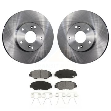 Front Brake Rotor Semi-Metallic Pad Kit For Honda Accord Civic Fit Element Acura ILX CR-Z K8S-100321