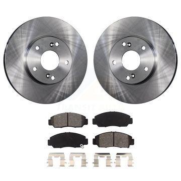 Front Disc Brake Rotors And Semi-Metallic Pads Kit For Honda Civic Accord Acura CSX K8S-100322