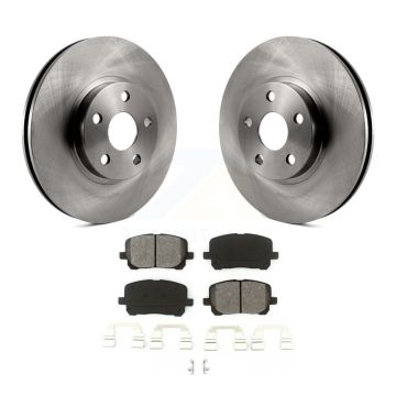 Front Brake Rotors Semi-Metallic Pad Kit For 2003-2008 Toyota Corolla Matrix Pontiac Vibe K8S-100356