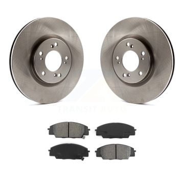 Front Disc Brake Rotors And Semi-Metallic Pads Kit For 2000-2009 Honda S2000 K8S-100357