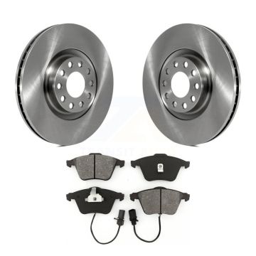 Front Disc Brake Rotors And Semi-Metallic Pads Kit For Audi Allroad Quattro S6 A6 K8S-100370