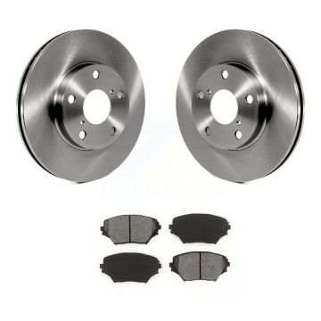 Front Disc Brake Rotors And Semi-Metallic Pads Kit For Toyota RAV4 K8S-100374