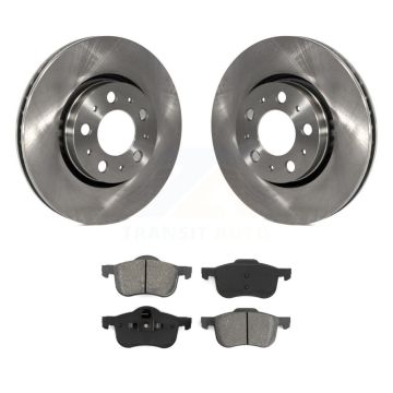 Front Disc Brake Rotors And Semi-Metallic Pads Kit For Volvo S60 XC70 V70 S80 K8S-100376