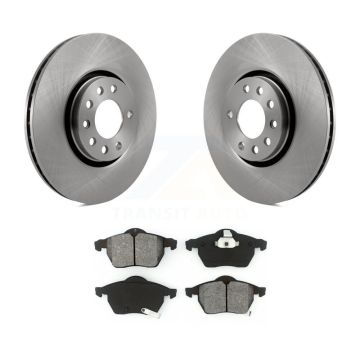 Front Disc Brake Rotors And Semi-Metallic Pads Kit For Saab 9-3 9-5 K8S-100380