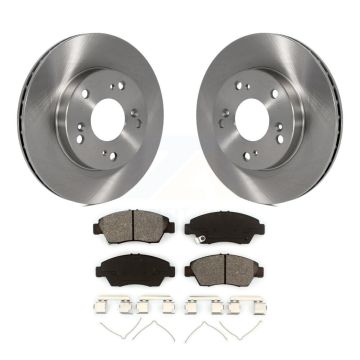 Front Disc Brake Rotors And Semi-Metallic Pads Kit For Honda Civic Acura RSX CR-Z K8S-100383
