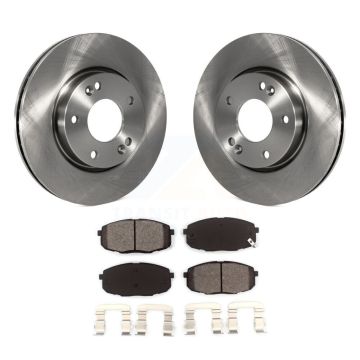 Front Disc Brake Rotors And Semi-Metallic Pads Kit For Hyundai Elantra K8S-100394