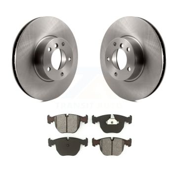Front Disc Brake Rotors And Semi-Metallic Pads Kit For BMW 530i 540i K8S-100401