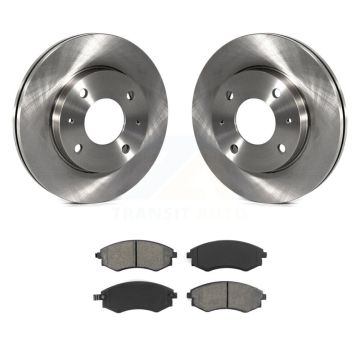 Front Brake Rotors & Semi-Metallic Pad Kit For Hyundai Elantra Sonata Kia Optima Magentis K8S-100404