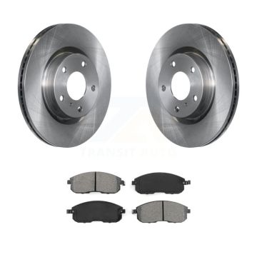 Front Disc Brake Rotors And Semi-Metallic Pads Kit For INFINITI G35 Nissan 350Z K8S-100406