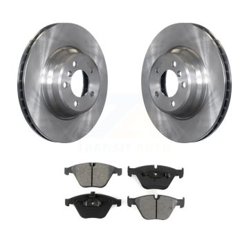 Front Disc Brake Rotor And Semi-Metallic Pad Kit For BMW 750i 750Li 745i 745Li 760Li 760i K8S-100410