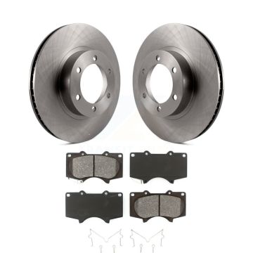 Front Disc Brake Rotors And Semi-Metallic Pads Kit For Toyota 4Runner Lexus GX470 K8S-100418