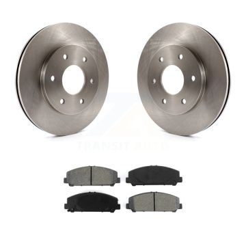 Front Disc Brake Rotors And Semi-Metallic Pads Kit For INFINITI QX56 K8S-100424