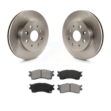 Front Disc Brake Rotors And Semi-Metallic Pads Kit For 2003-2005 Kia Rio K8S-100432