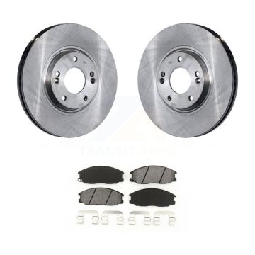 Front Disc Brake Rotors And Semi-Metallic Pads Kit For Kia Amanti Hyundai XG350 K8S-100437