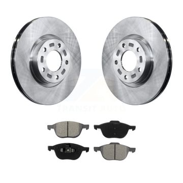 Front Disc Brake Rotors And Semi-Metallic Pads Kit For Mazda 3 5 Sport K8S-100439