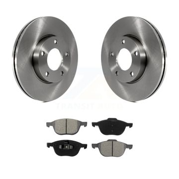 Front Disc Brake Rotors And Semi-Metallic Pads Kit For Mazda 3 Sport K8S-100442