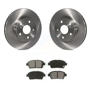 Front Disc Brake Rotors And Semi-Metallic Pads Kit For 2004-2009 Toyota Prius K8S-100447