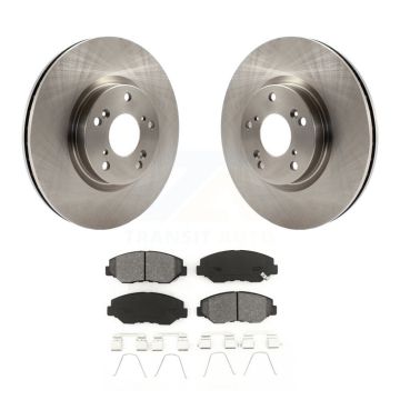 Front Disc Brake Rotors And Semi-Metallic Pads Kit For Honda Civic CR-V Acura ILX K8S-100449