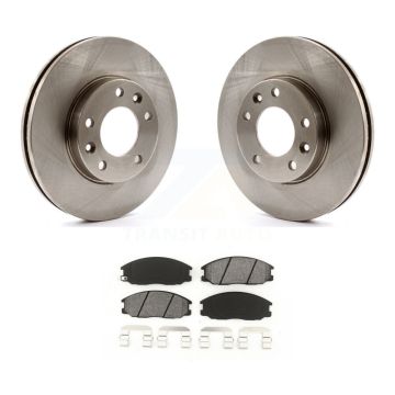 Front Disc Brake Rotors And Semi-Metallic Pads Kit For Kia Sedona K8S-100450