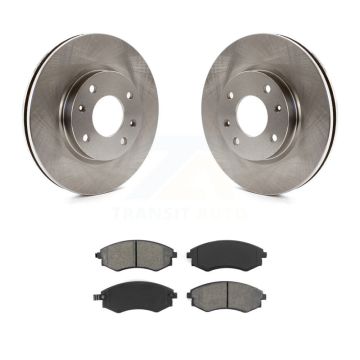 Front Disc Brake Rotors And Semi-Metallic Pads Kit For Hyundai Sonata Kia Optima Magentis K8S-100451