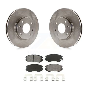 Front Disc Brake Rotors And Semi-Metallic Pads Kit For Hyundai Sonata Kia Optima Magentis K8S-100452