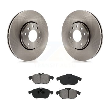 Front Disc Brake Rotor Semi-Metallic Pad Kit For Saab 9-3 With 302mm Diameter K8S-100454