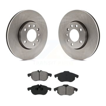 Front Disc Brake Rotor Semi-Metallic Pad Kit For Saab 9-3 With 285mm Diameter K8S-100455