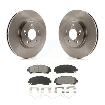 Front Disc Brake Rotors And Semi-Metallic Pads Kit For 2006-2014 Honda Ridgeline K8S-100460