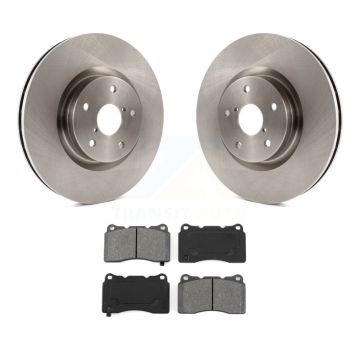 Front Disc Brake Rotors And Semi-Metallic Pads Kit For Subaru Impreza WRX STI K8S-100461